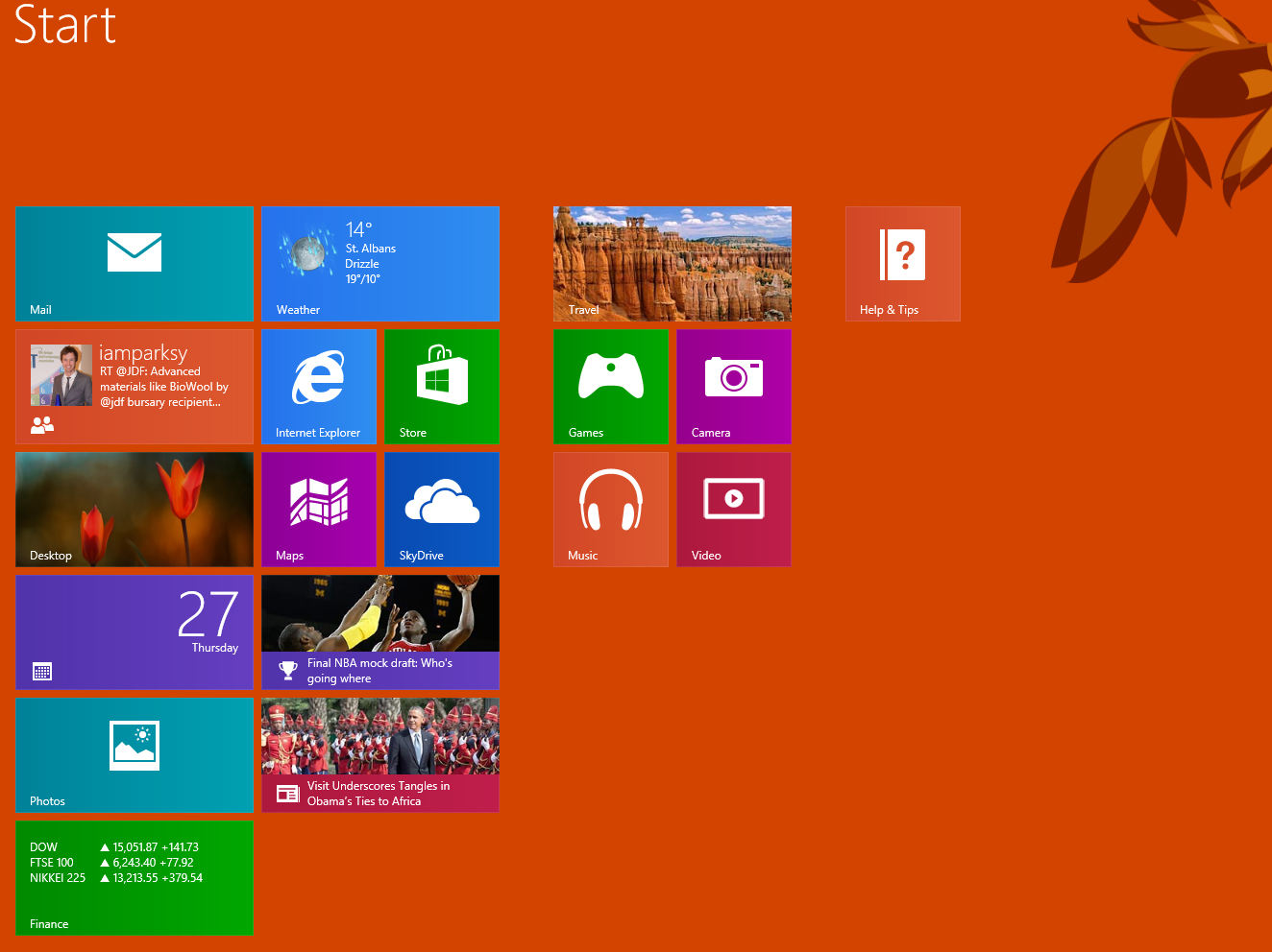 windows 8 start button missing