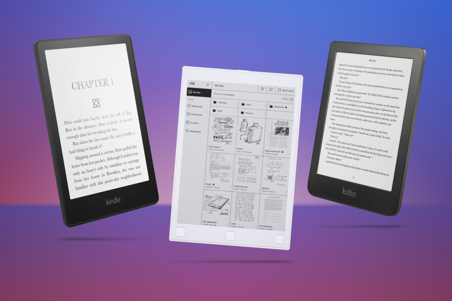 Sta in plaats daarvan op Verzwakken veiligheid Best e-readers: top Kindle, Kobo and E Ink tablet devices