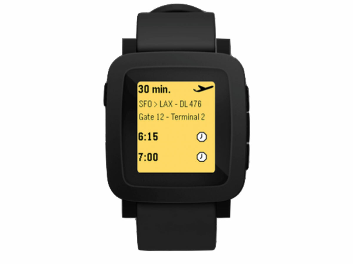 Pebble RISE Smartwatch (Black Strap, 1.44 INCH) - FONEBOOK