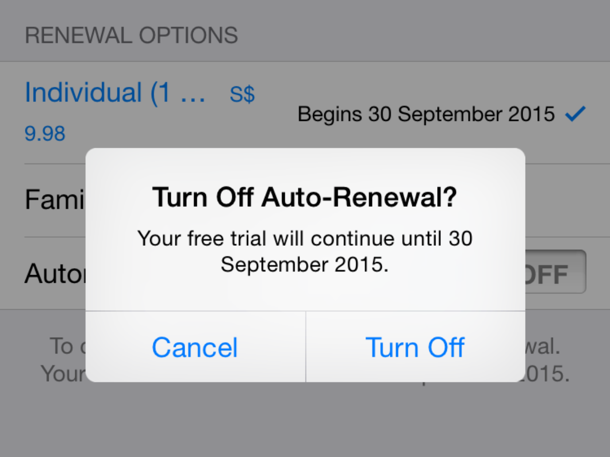 Auto Renewal. To turn off. Turned off. Turn me off перевод.