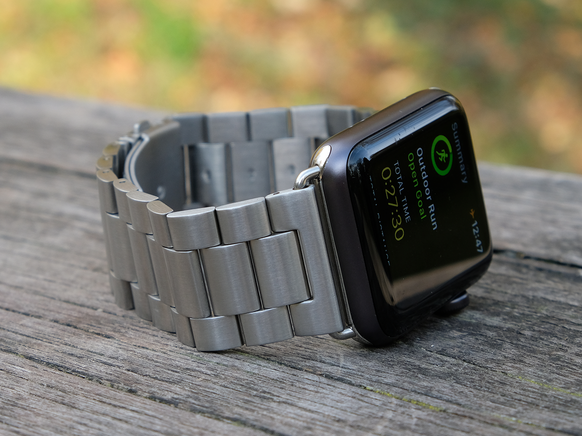 space grey apple watch link band