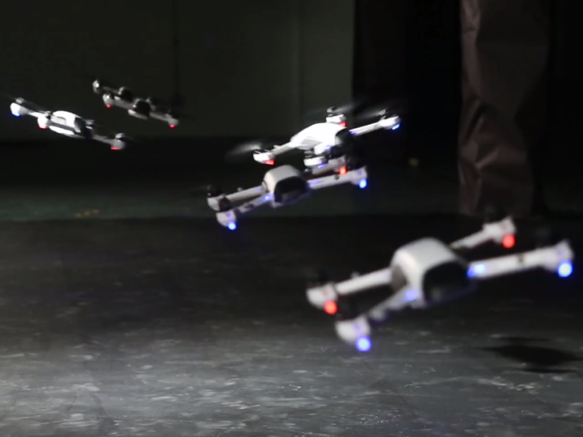 These synchronised flying drones dance better than we ever will