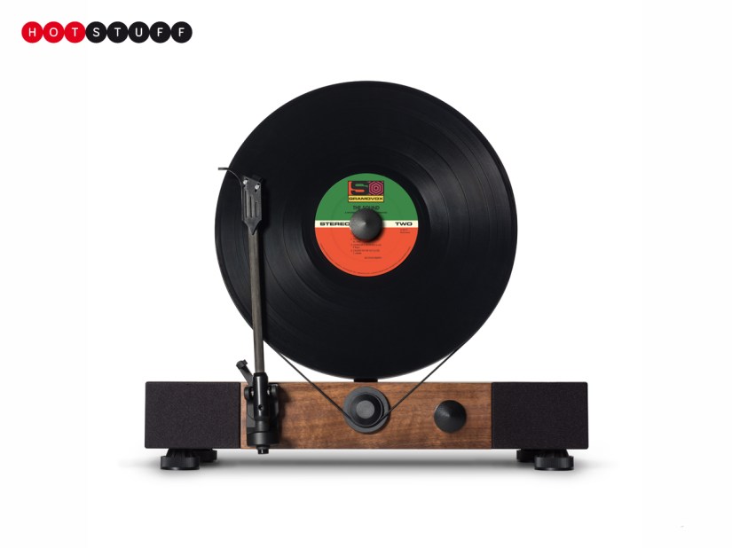 Show off your records with Gramovox’s vertical vinyl player