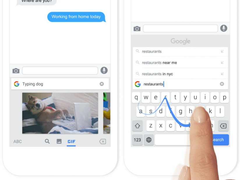 Gboard, Google’s new iPhone app, puts search right into the keyboard