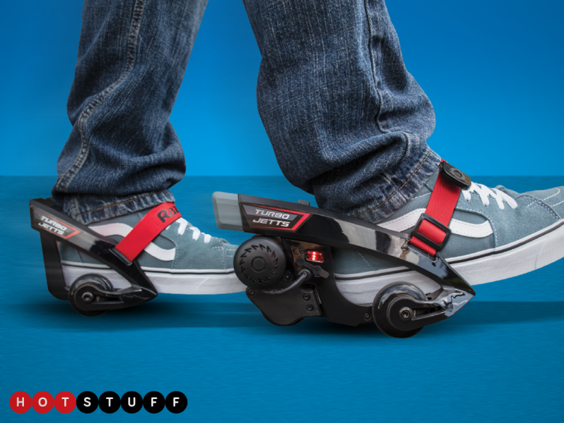 Hot-foot it with the Razor Turbo Jetts Electric Heel Wheels