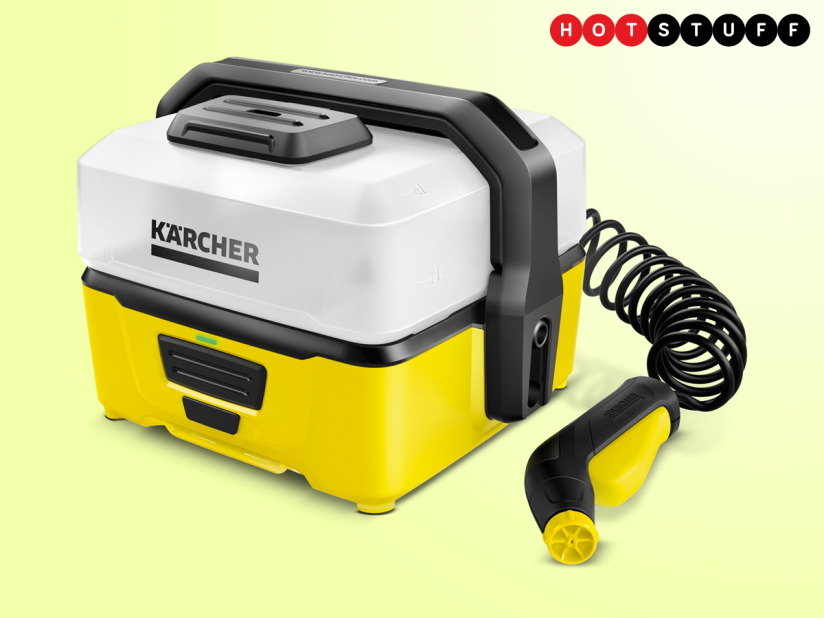 Kärcher’s latest pressure cleaner is a cordless scrubber for wandering washers