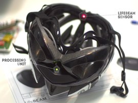 LifeBEAM SMART cycle helmet reads your heart rate