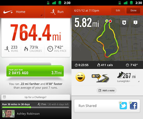 nike plus app android