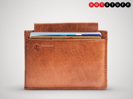 This compact wallet stores the essentials, protects your readies