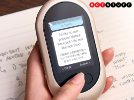 The Pocketalk is a two-way voice translator that knows 74 languages