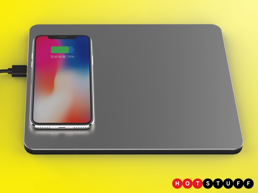 CEENIU Power Dock is a sleek aluminium mouse pad that can charge up to five devices at once