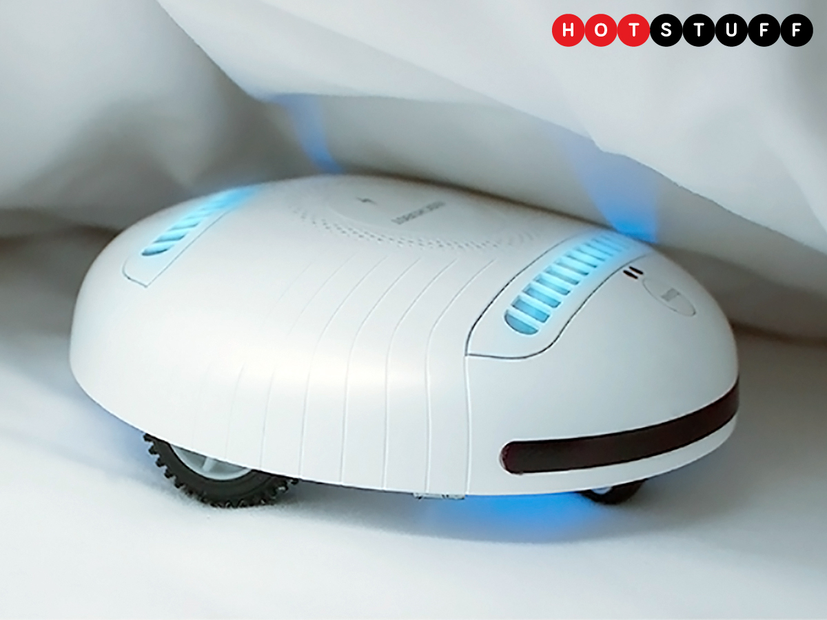 Rockubot is like a Roomba for your bed that kills bugs, plays