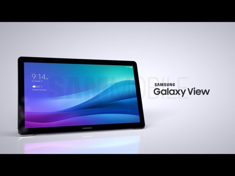 Samsung’s huge Galaxy View tablet sells for $599, says preorder page