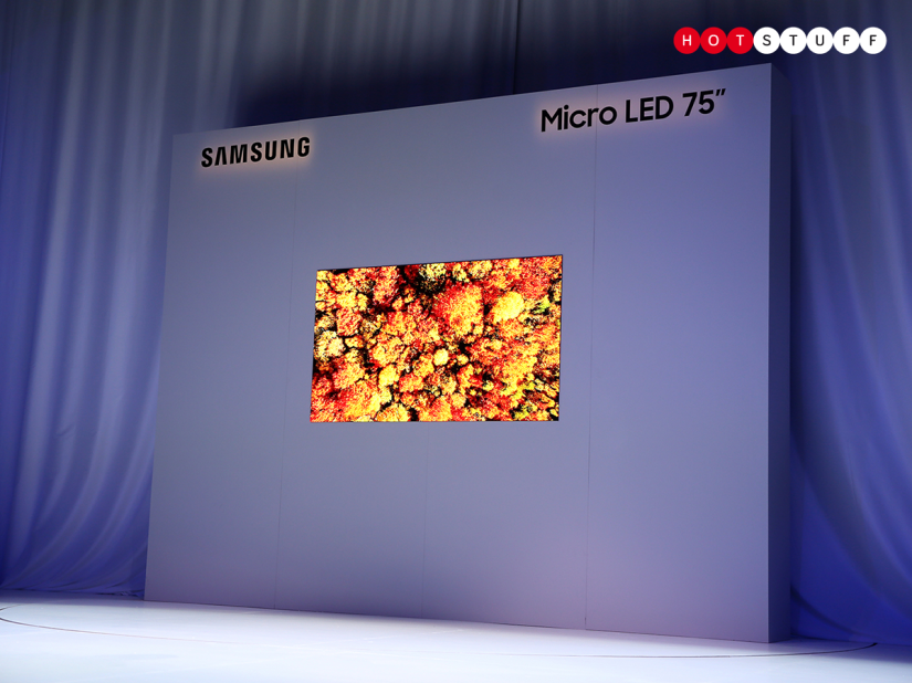 Samsung has unveiled a home-friendly 75in Micro LED 4K TV