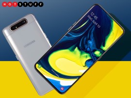 Samsung puts the Galaxy A80’s front-facing camera on the back