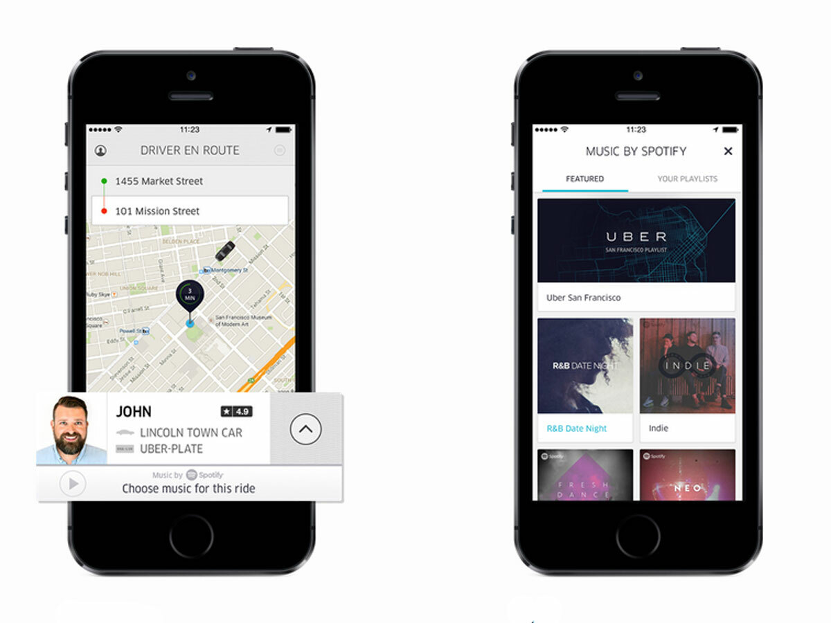 Spotify and Uber link up to enable in-car music streaming | Stuff