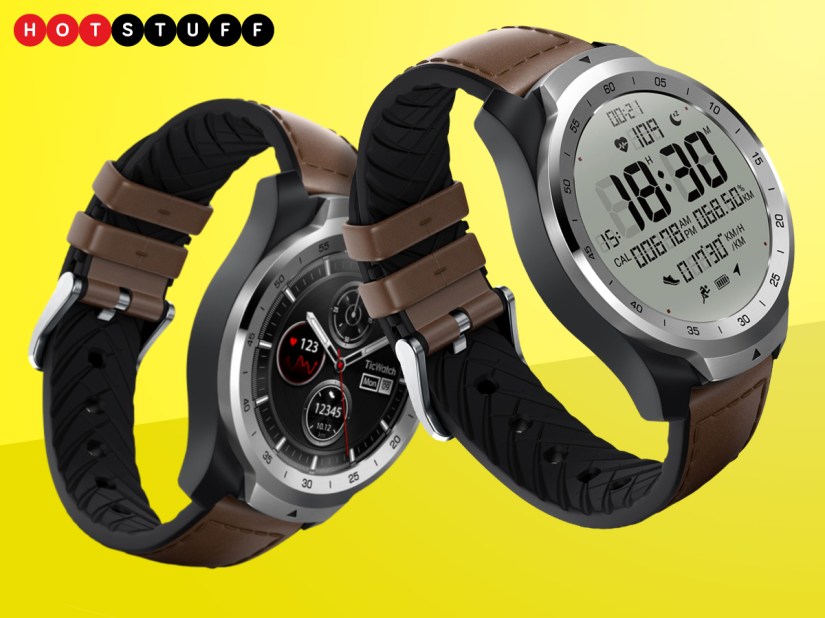 TicWatch Pro is a multilayered smartwatch with a second screen that lasts for 30 days