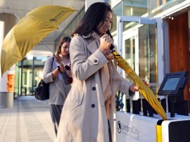 The UK desperately needs this Boris Bike-like umbrella sharing system