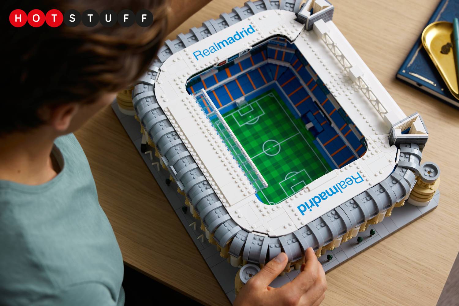 Designed With Original Lego Parts. Building SANTIAGO BERNABEU STADIUM  football in Madrid spain Real Madrid. Champions League 