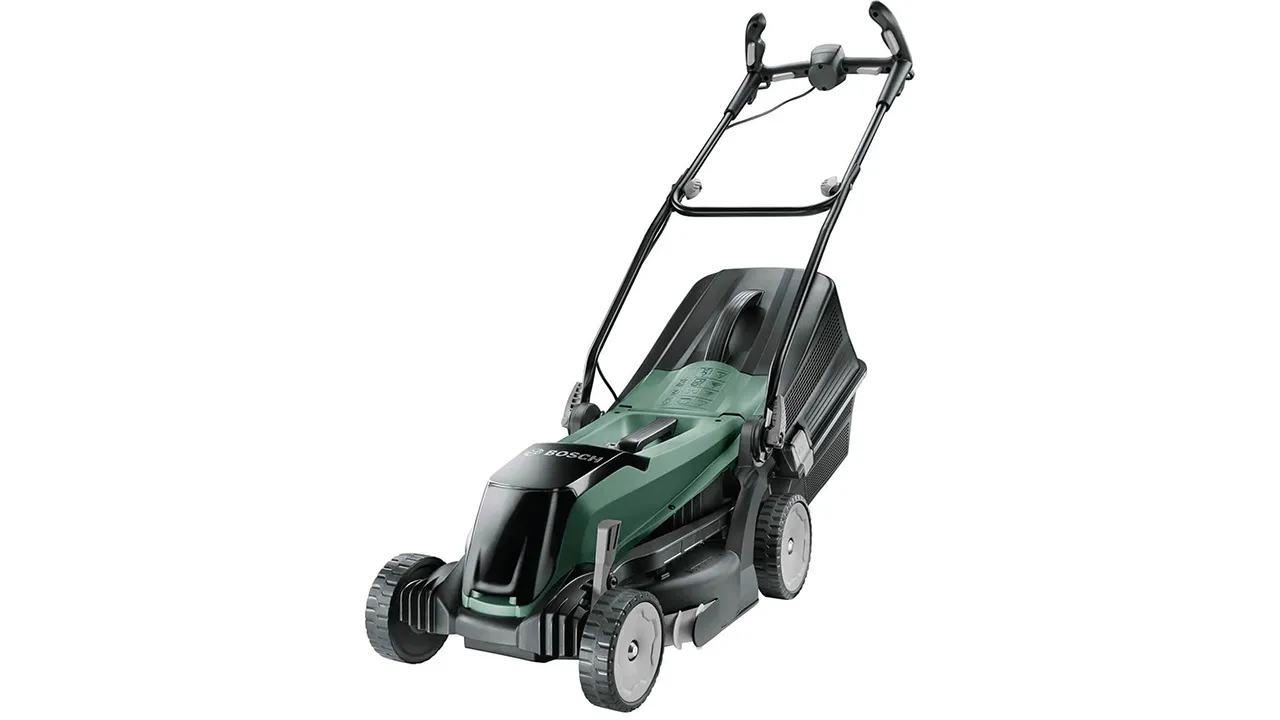 Battery lawn best sale mower homebase