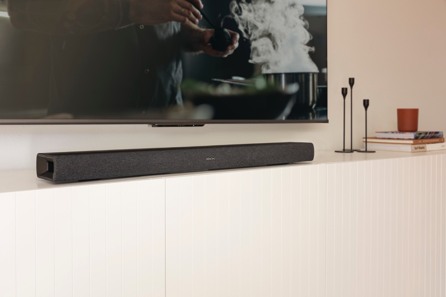 Denon launches new Dolby Atmos soundbar with builtin subwoofers Stuff