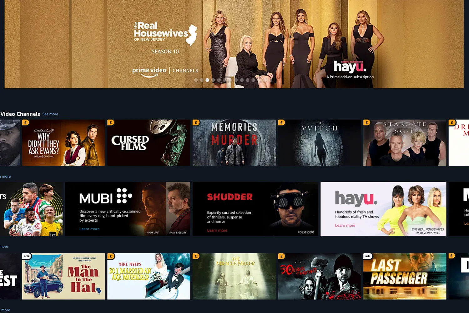 Amazon prime video online super channel