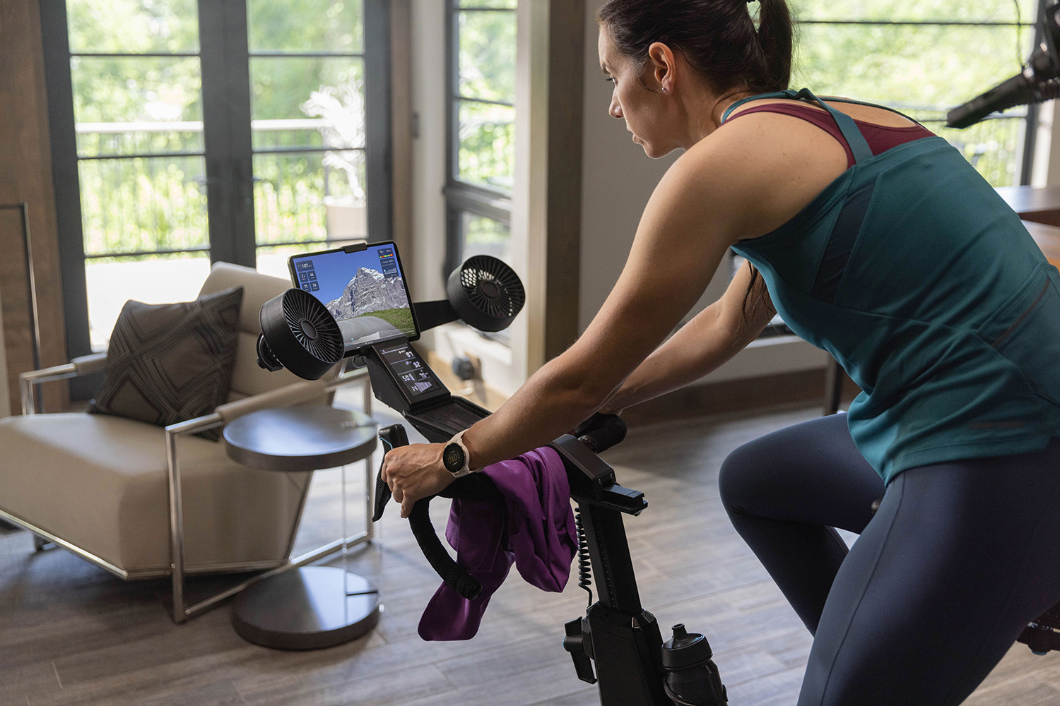 Tracking stationary bike online on garmin