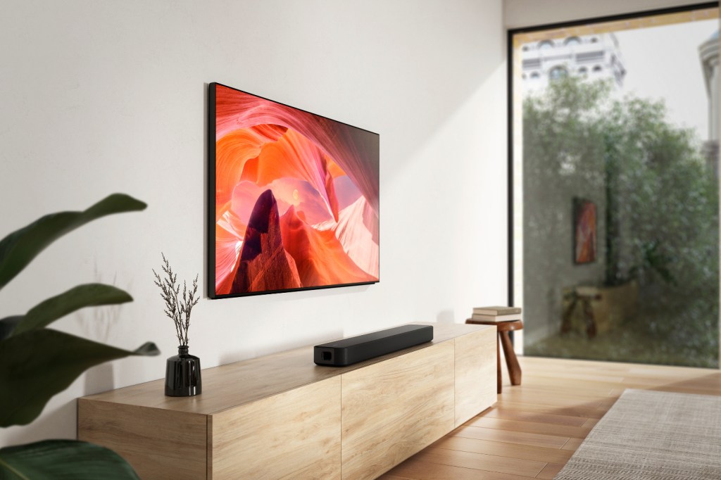 Sony's new HT-S2000 soundbar in living room