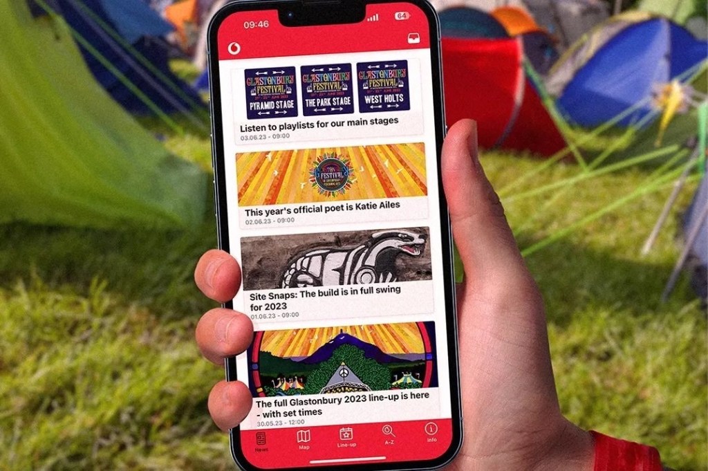 Vodafone debuts new Glastonbury 2023 app, plus exchangeable battery