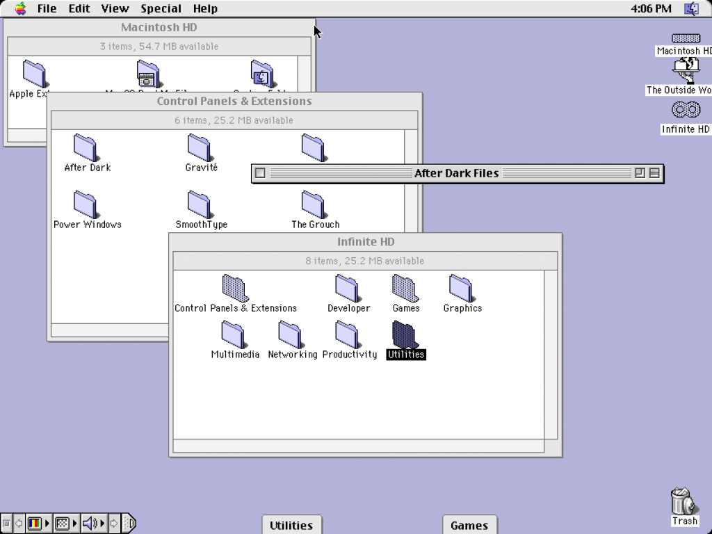 Mac OS 8 screen