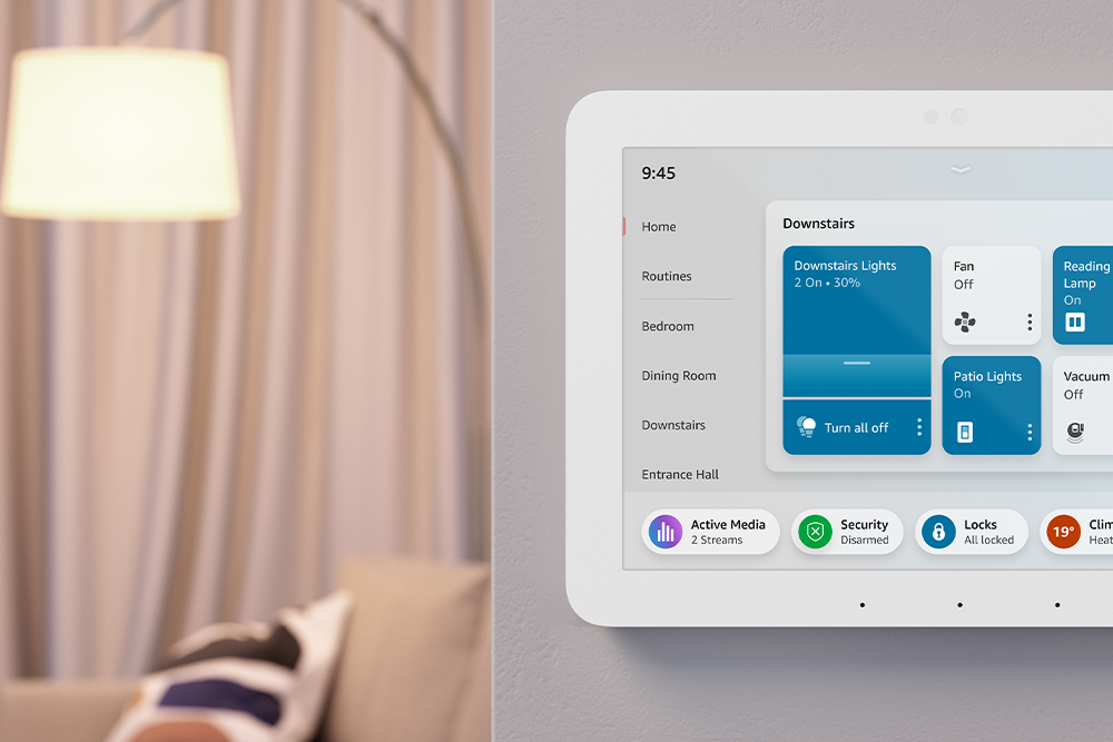 Amazon Echo Hub living room