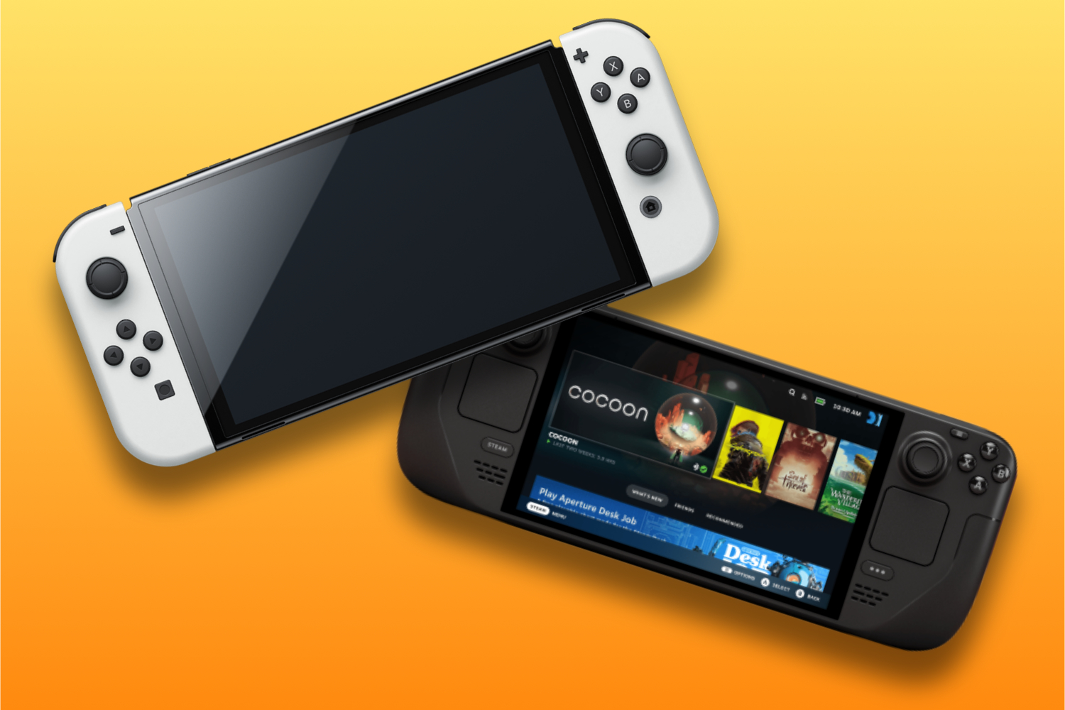 Steam Deck OLED vs Nintendo Switch OLED: the two handhelds 