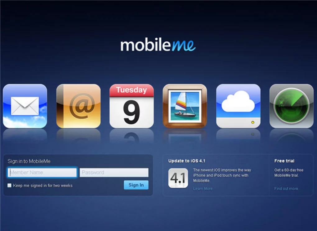 Mobile Me screenshot