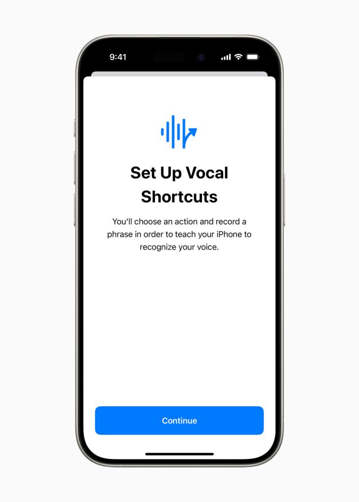 Vocal Shortcuts on iPhone