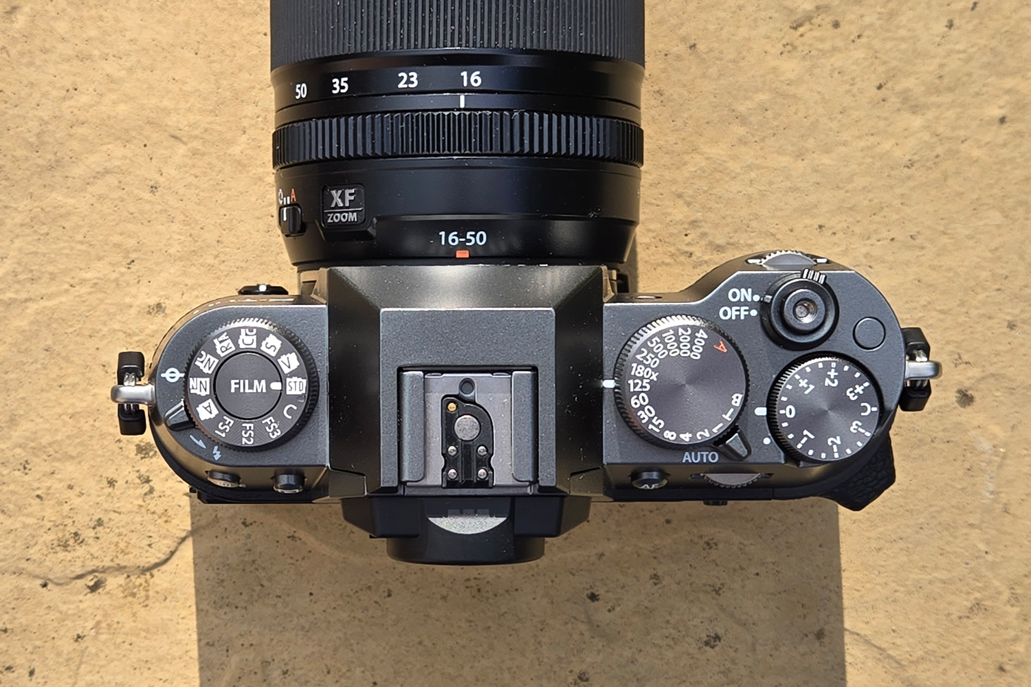 Fujifilm X-T50 review top plate