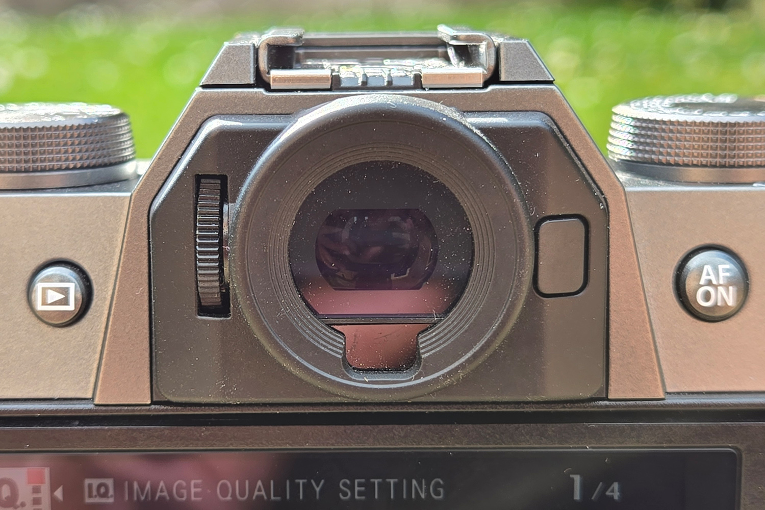 Fujifilm X-T50 review viewfinder