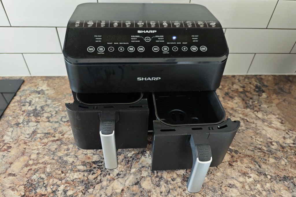 Sharp Dual Drawer Air Fryer review drawers