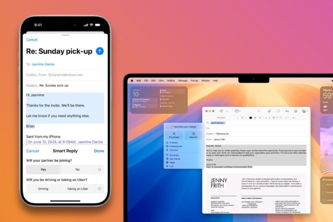 Apple Smart Reply and Smart Write