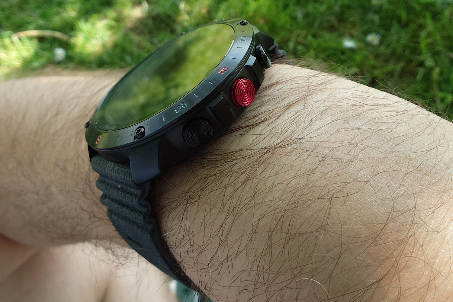 Polar Grit X2 Pro watch review on wrist