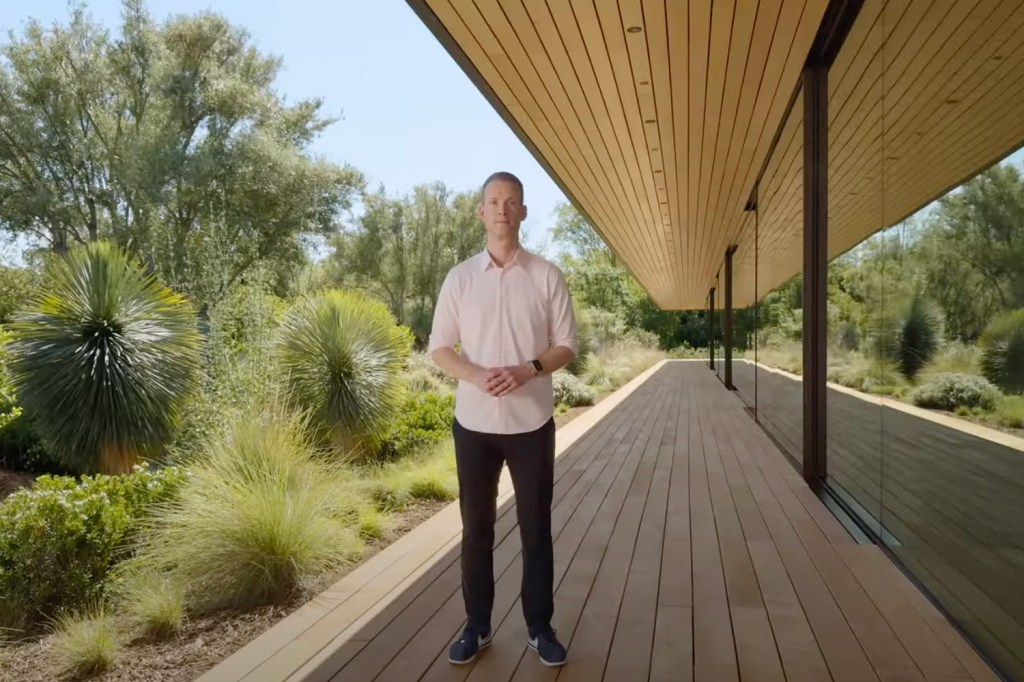 Apple’s David Clark, probably locked out of his giant house due to not completing his Apple Watch rings.