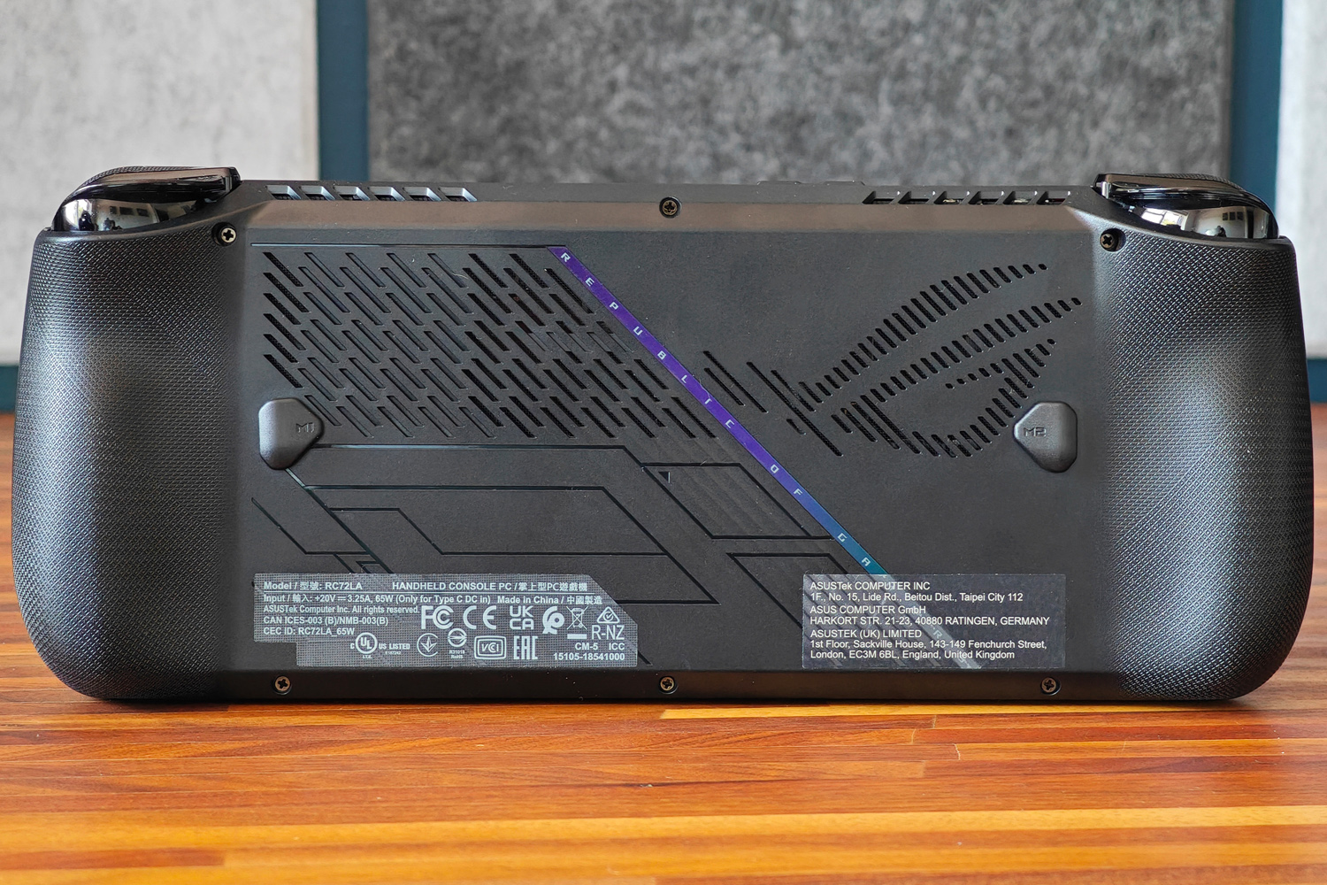 Asus ROG Ally X review rear