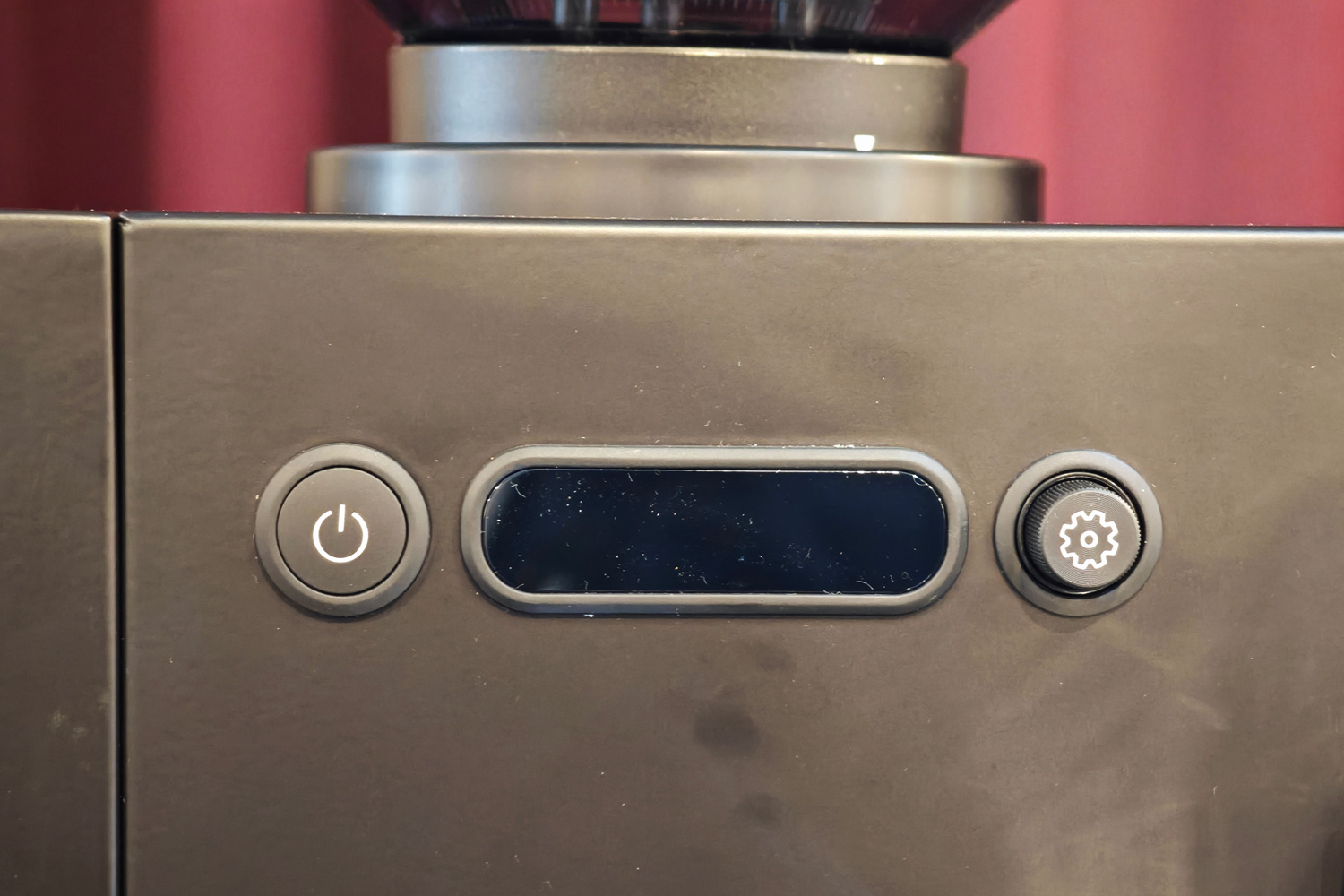 Loewe Aura coffee machine hands-on controls