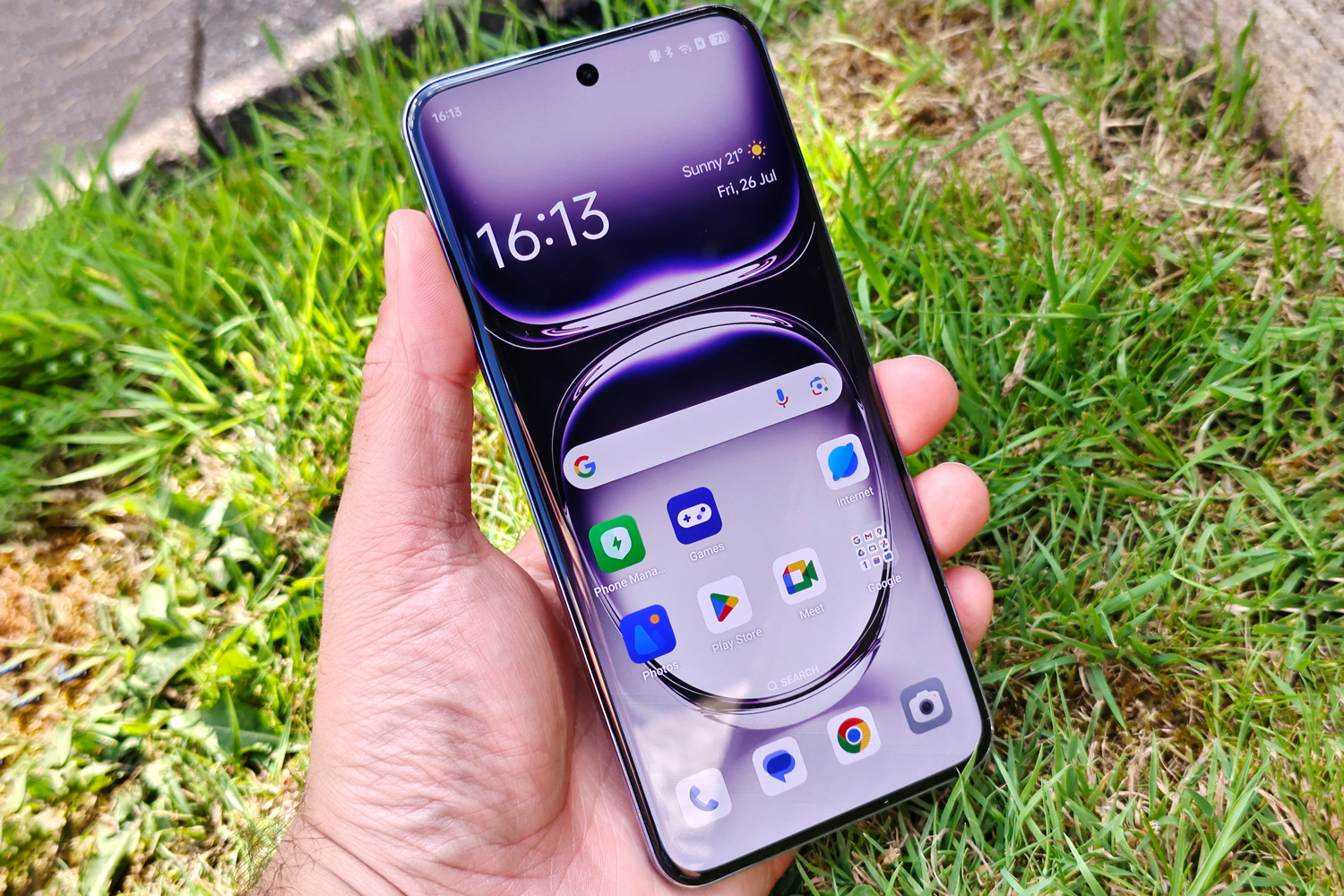 Oppo Reno 12 Pro review in hand front