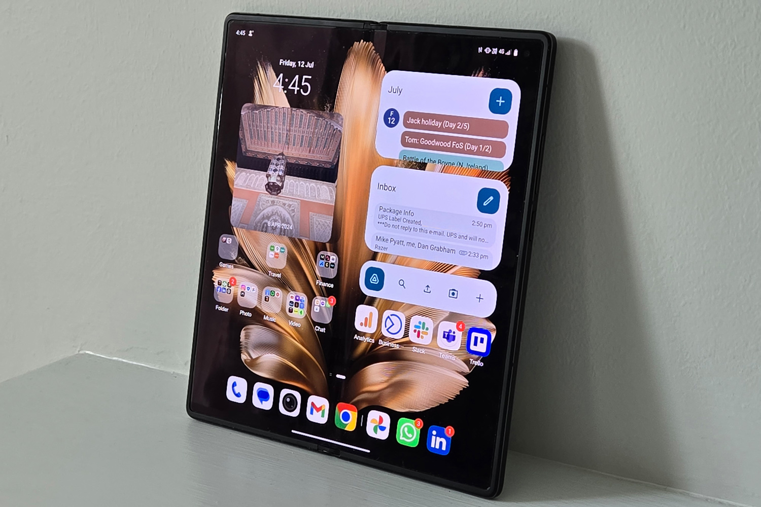 Vivo X Fold3 Pro review inner homescreen