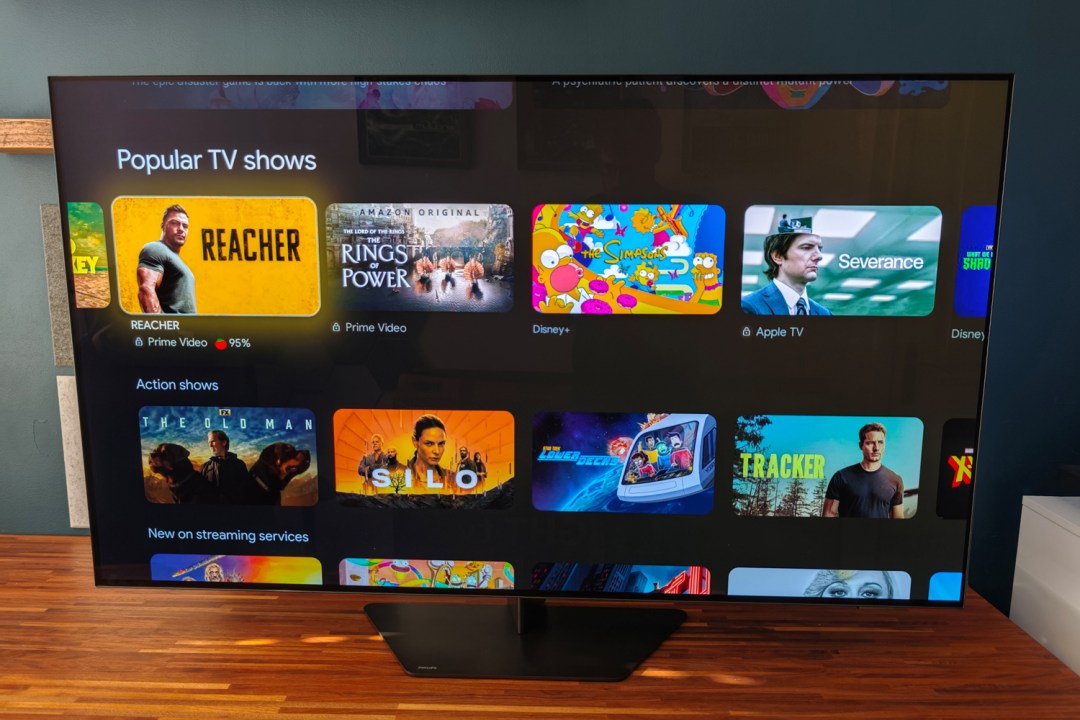 Philips 55OLED809 review Google TV UI