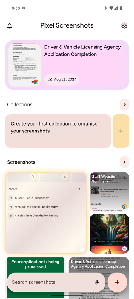 Pixel Screenshots app