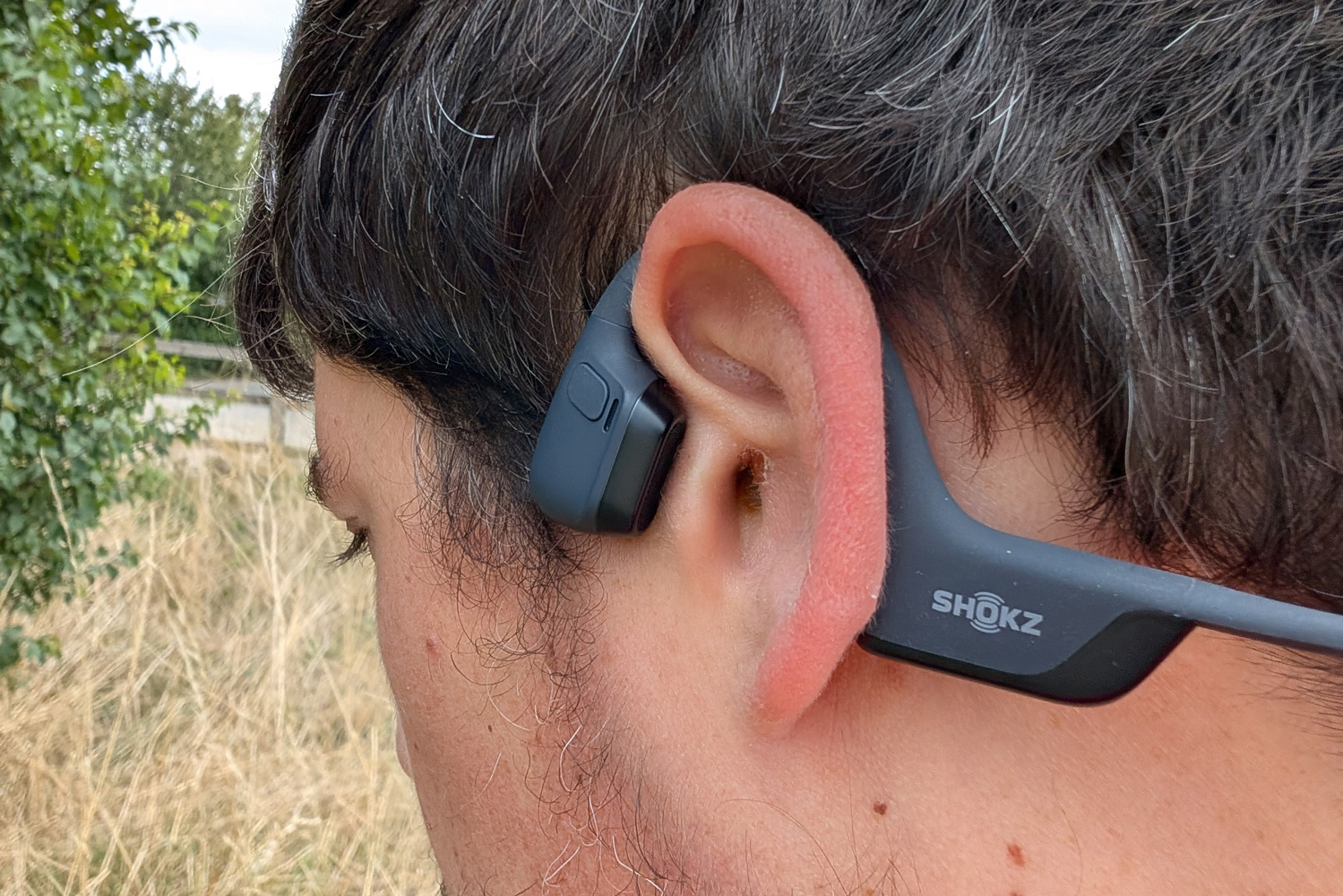 Shokz OpenRun Pro 2 review wearing rear