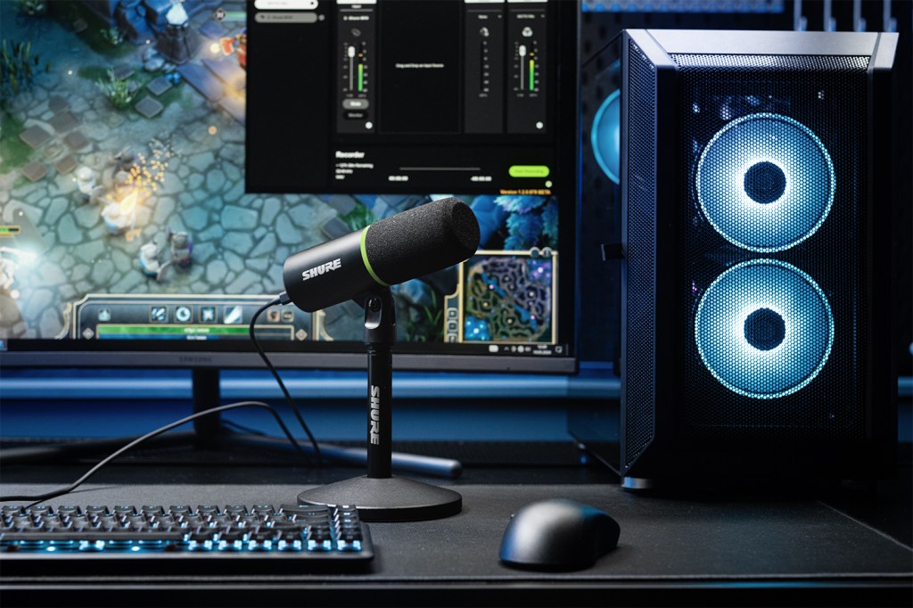 Shure MV6 gaming setup