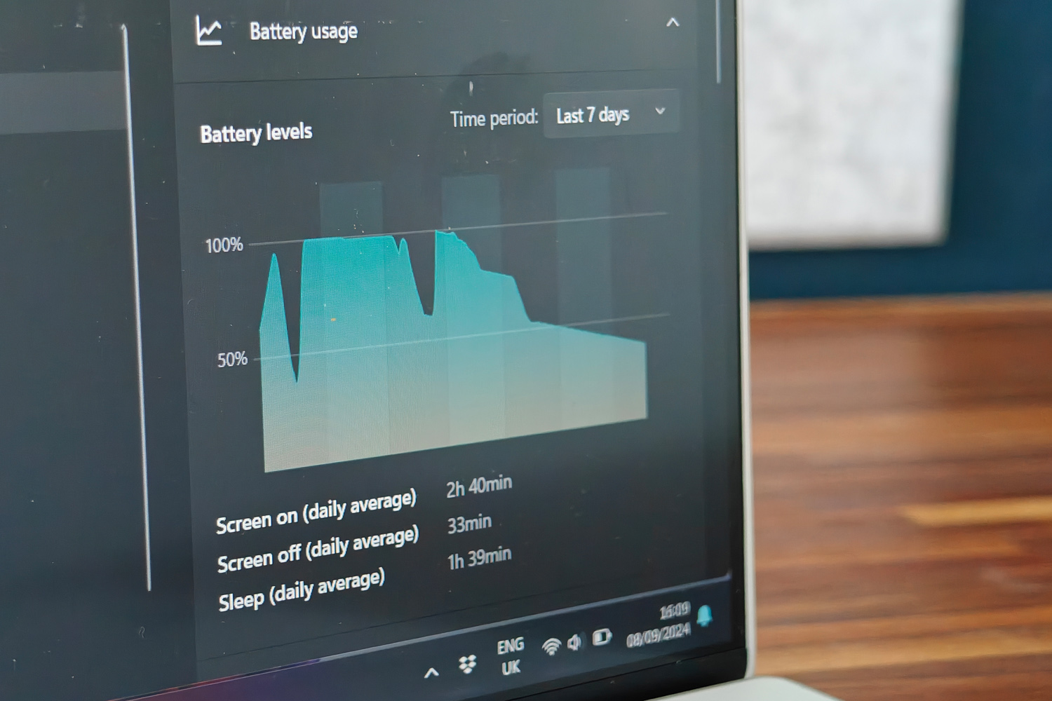 Dell XPS 13 Snapdragon review battery stats