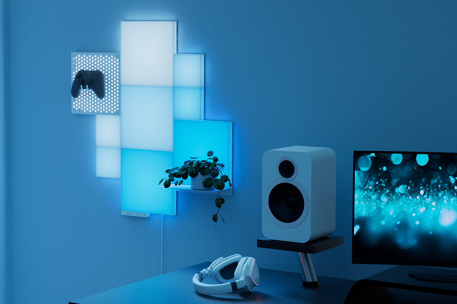 Nanoleaf Blocks - Cool Gaming Room